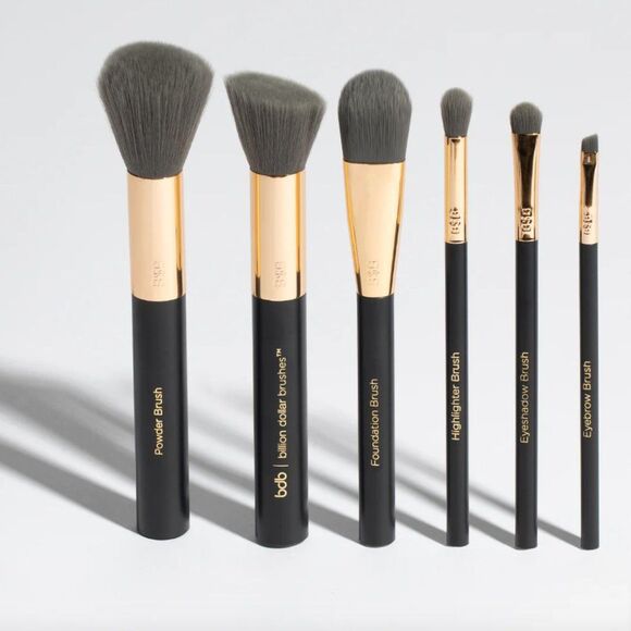 NIB Billion Dollar Beauty Pro Brush Kit + Charcoal Beauty Sponge Bundle - Picture 2 of 14